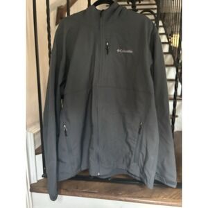 Men's Size 3XL Tall Ascender Softshell Jacket Gray Hood Zip-Up